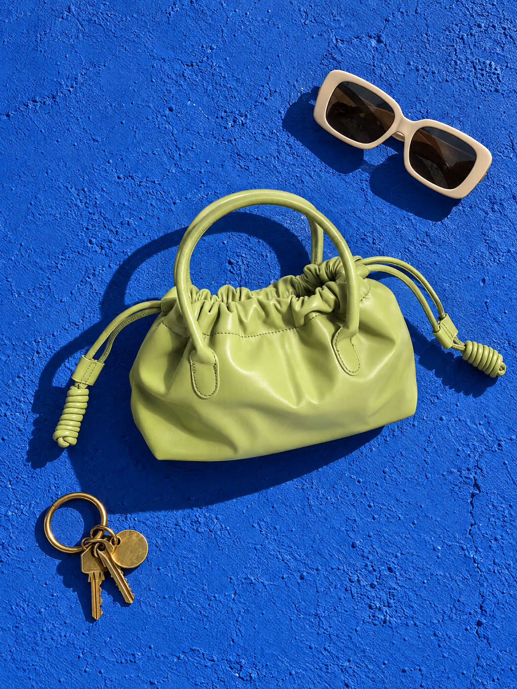 MOCHI — Ruched Drawstring Handbag