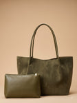 Martini — Olive Suede Tote