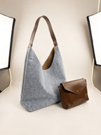 Double Denim — 2-Piece Bag Set