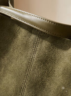 Martini — Olive Suede Tote