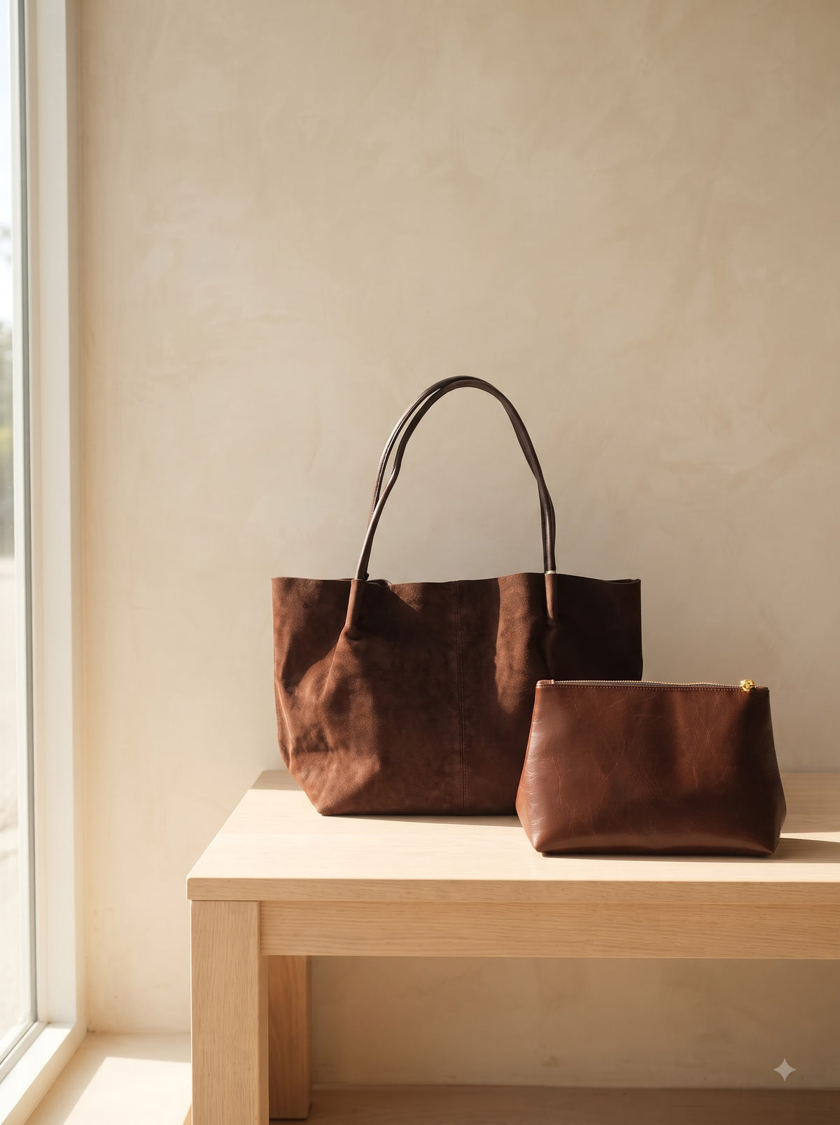 Martini — Olive Suede Tote